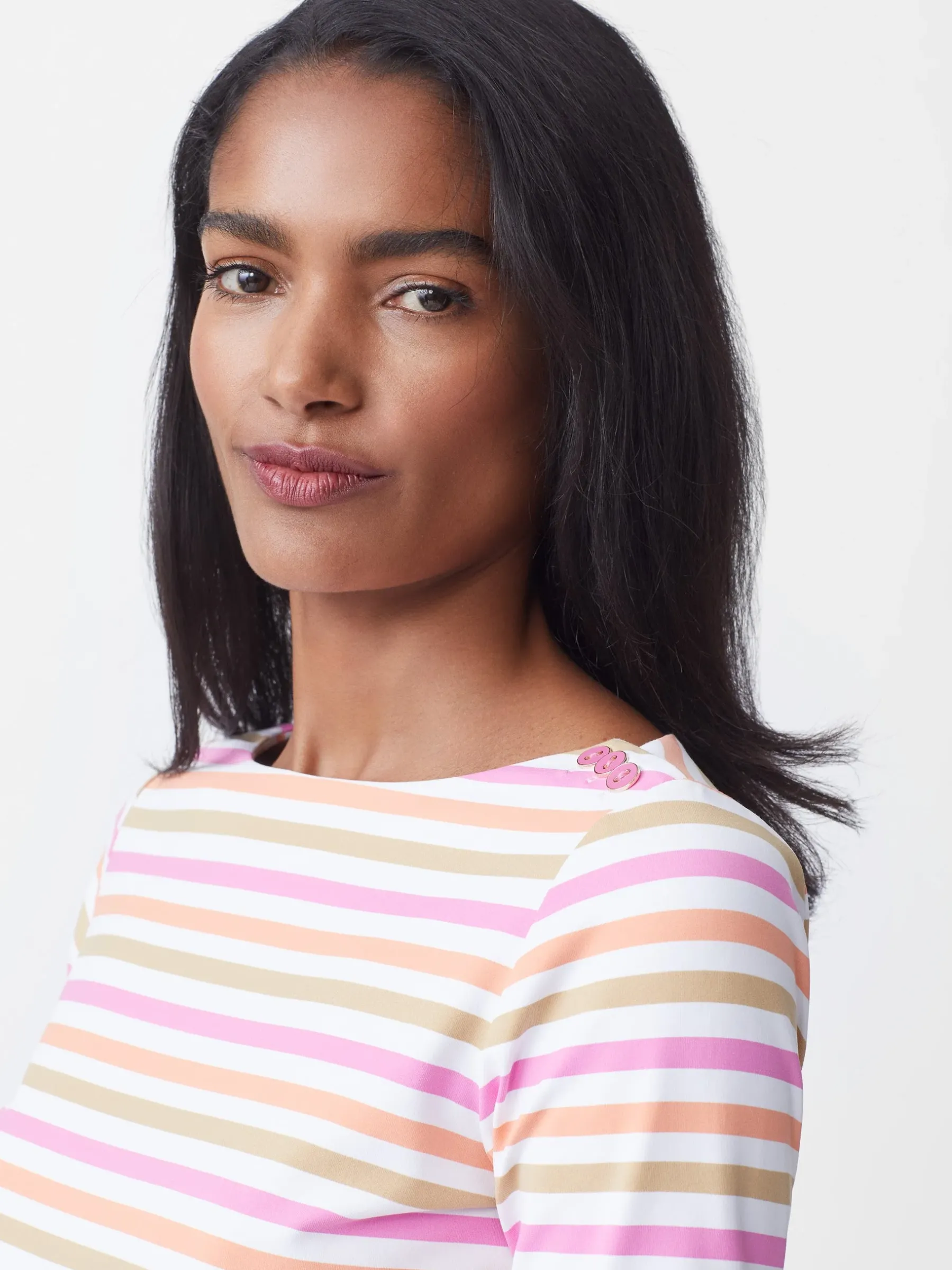 Wavesong Tee In Bangle Multi Stripe-J.McLaughlin Clearance
