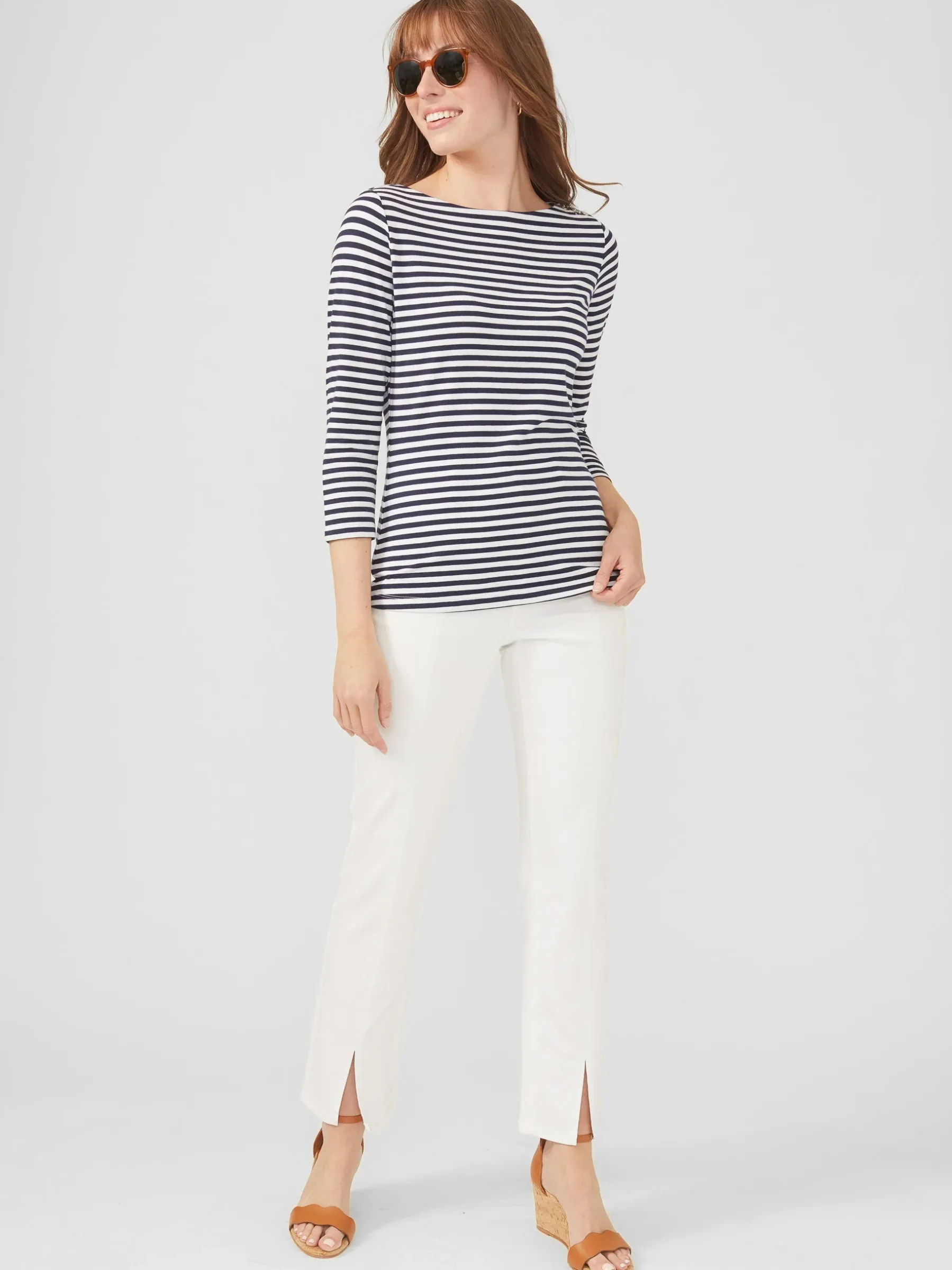 Wavesong Tee In Stripe-J.McLaughlin Fashion