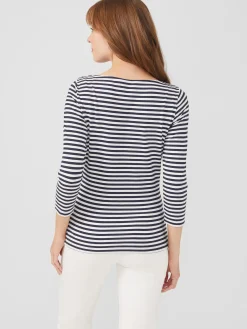 Wavesong Tee In Stripe-J.McLaughlin Fashion