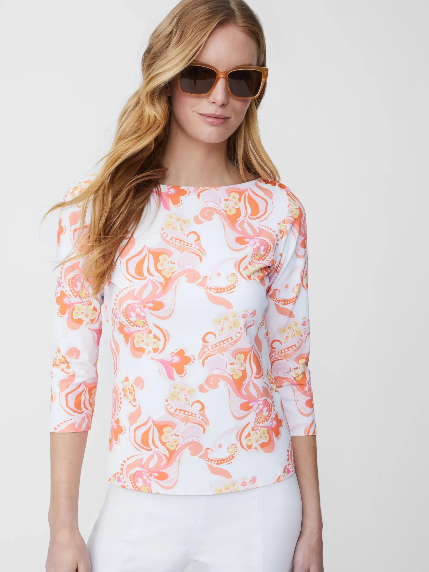 Wavesong Tee In Trinidad Abstract-J.McLaughlin New