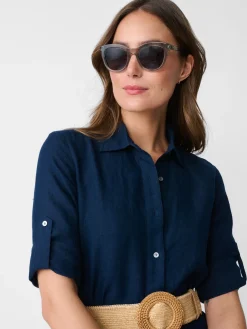 Wellesley Linen Dress-J.McLaughlin Fashion