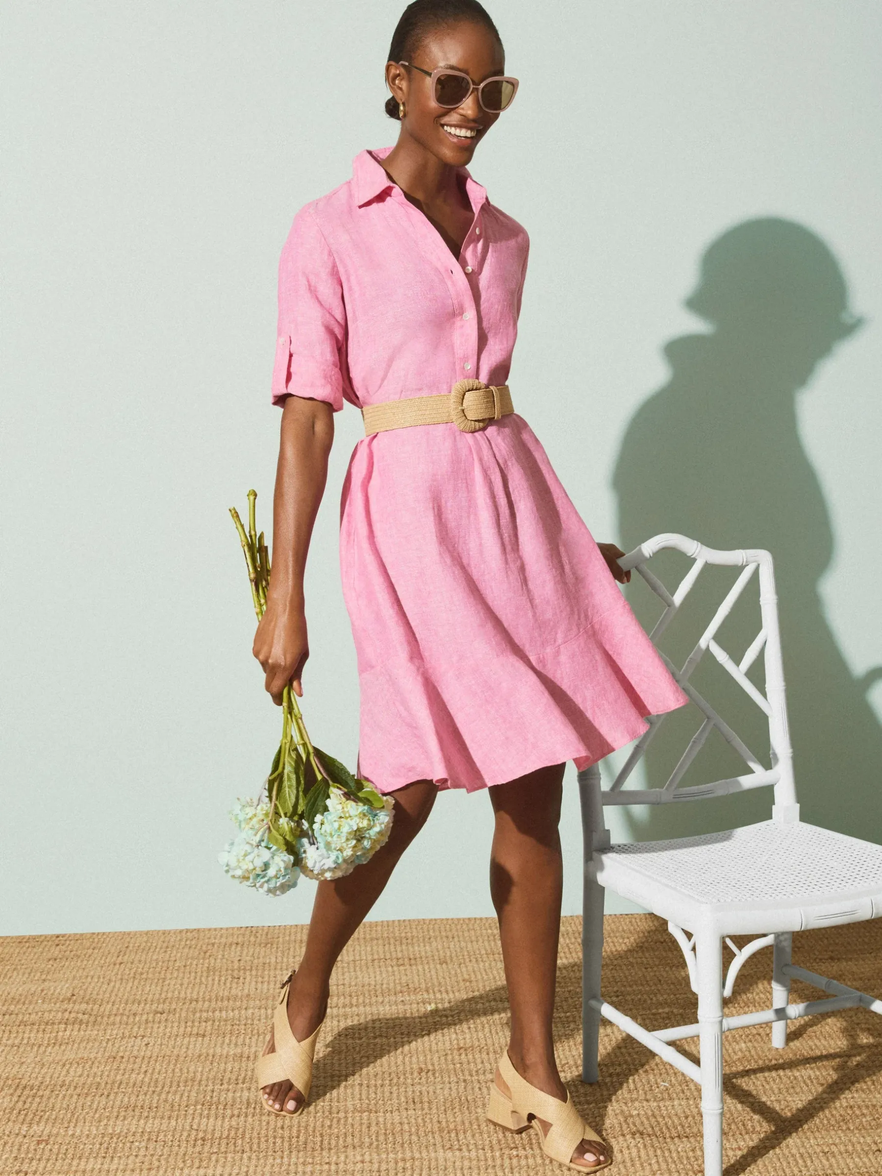 Wellesley Linen Dress-J.McLaughlin Online