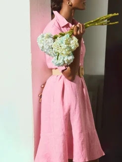 Wellesley Linen Dress-J.McLaughlin Online