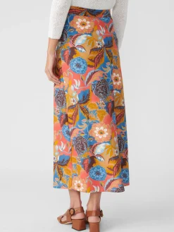 Zahara Skirt In Terra Blossom Bias-J.McLaughlin Discount